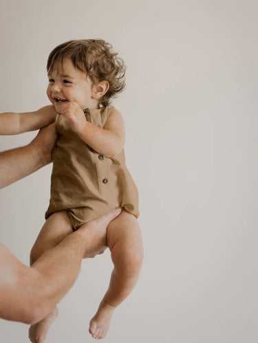 The Simple Folk Freedom Romper, Camel